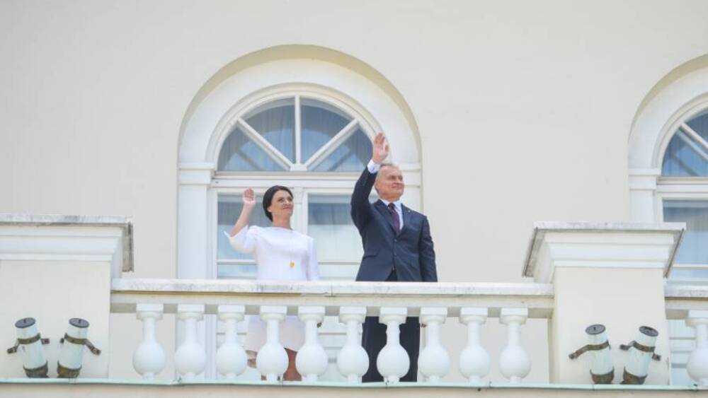 Prezydent Litwy z małżonką