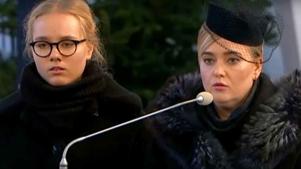 Magdalena Adamowicz z córką na pogrzebie Pawła Adamowicza
