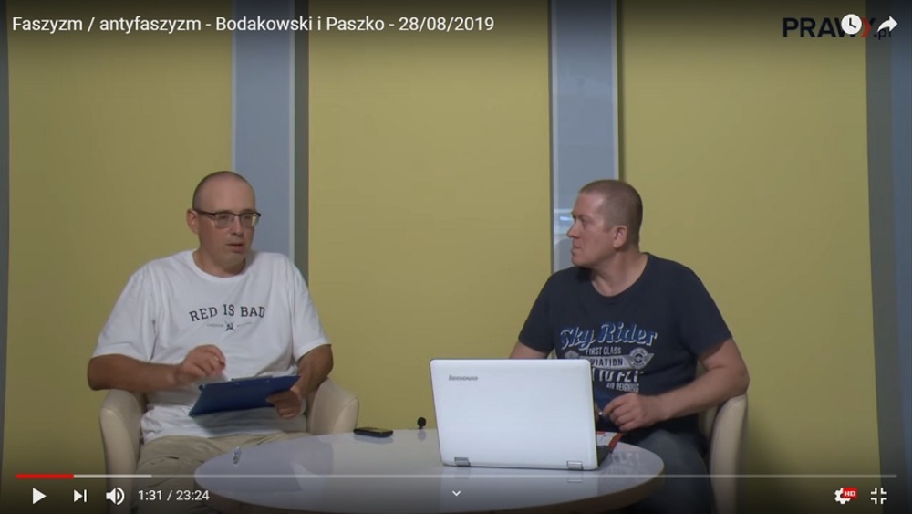 Wideo. Faszyzm / antyfaszyzm - Bodakowski i Paszko