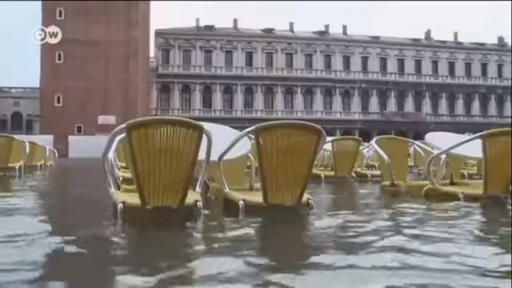 Wenecja zalana wodą