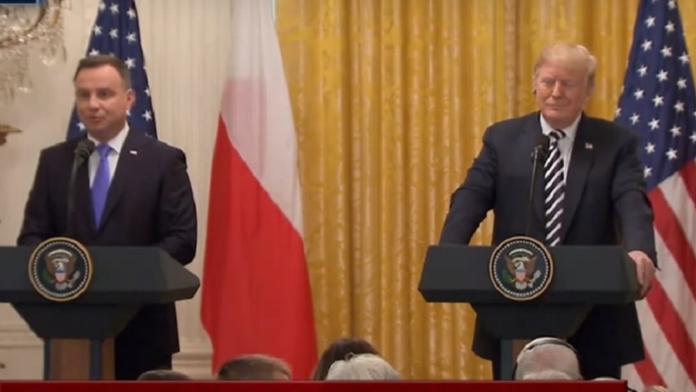 Donald Trump, Andrzej Duda, konferencja prasowa