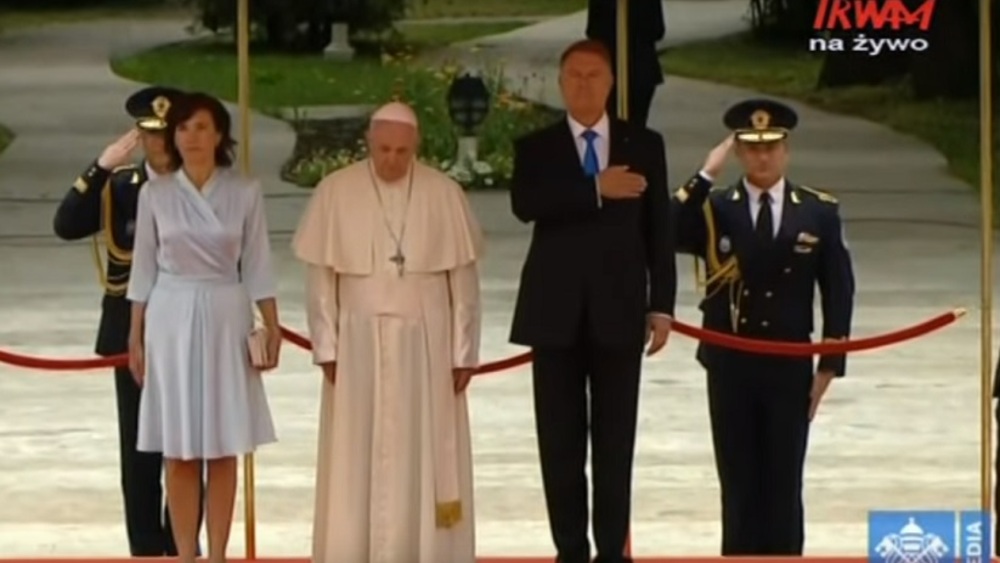Papierż Franciszek w Rumunii, rumuńska Para Prezydencka