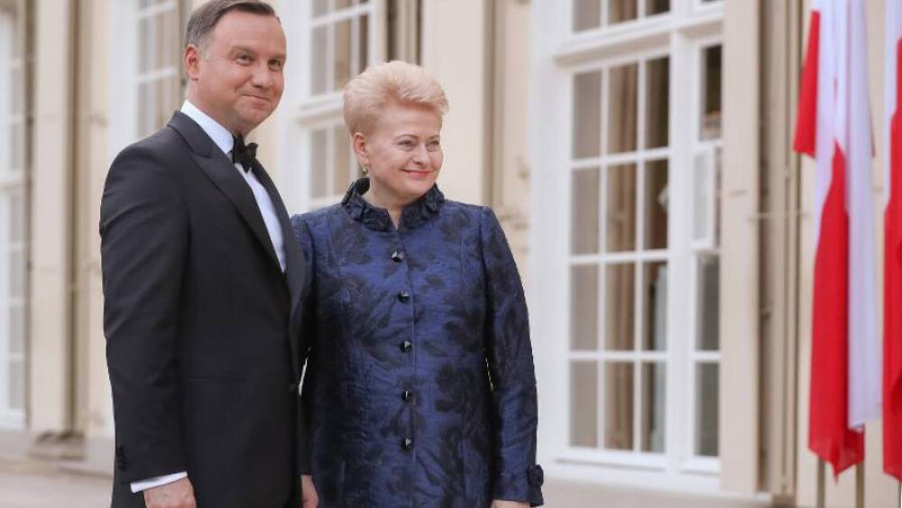 Andrzej Duda i Dalia Grybauskaitė