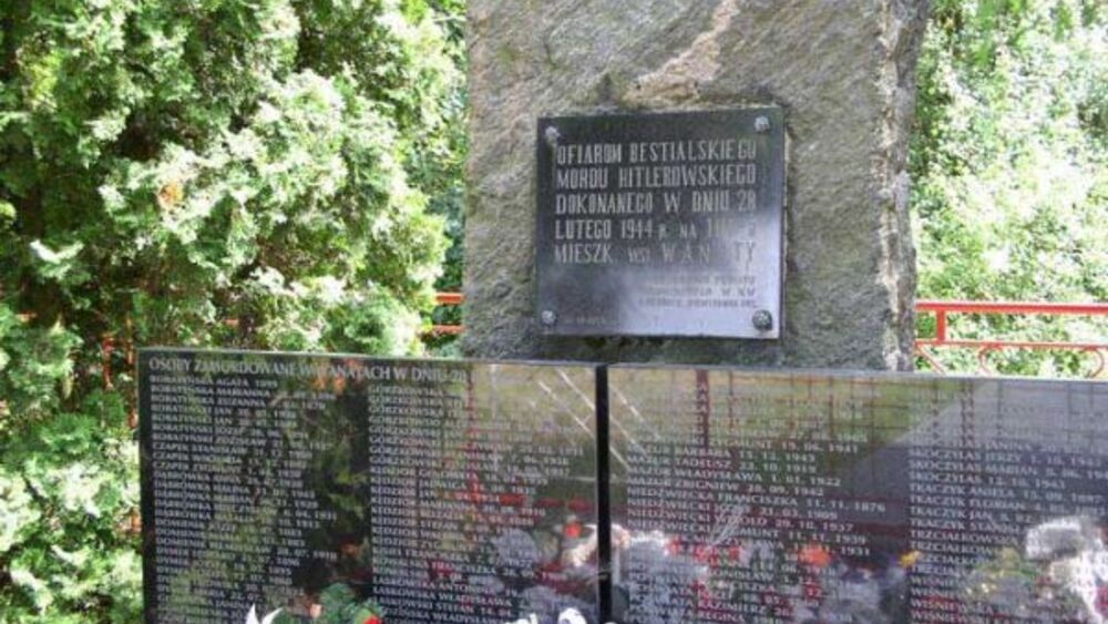 Pomnik ku czci pomordowanych w Wanatach