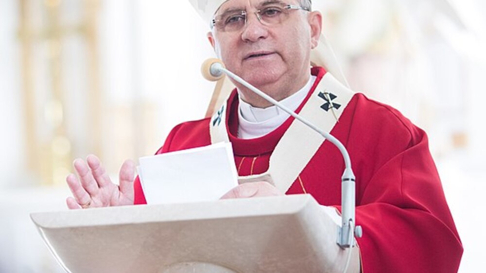 Arcybiskup Bernard Bober z Koszyc, przewodniczący Konferencji Episkopatu Słowacji
