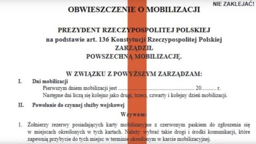 Wzór karty mobilizacyjnej