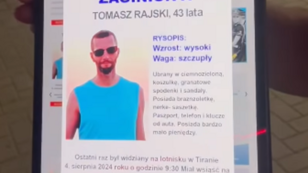 zaginiony Tomasz Rajski