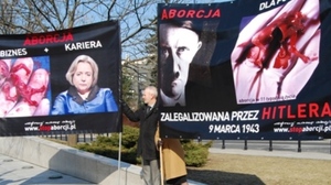 O życiu nienarodzonym przed Sejmem. Protest przeciw Wandzie Nowickiej