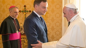 Prezydent Andrzej Duda rozmawiał w cztery oczy z papieżem Franciszkiem