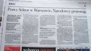 Jak Gazeta Wyborcza zmanipulowała wypowiedź Prawego Sektora nt. zbrodni wołyńskiej