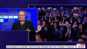 Prawicowy publicysta wychodzi ze studia TVP INFO!