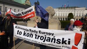 Pikieta przeciw ratyfikacji konwencji Rady Europy [ZDJĘCIA]