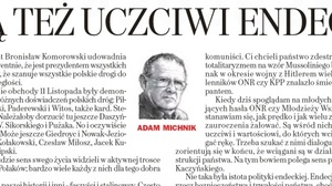 Jeszcze o "uczciwej endecji" Michnika