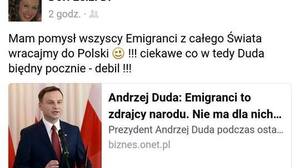 Duda uważa emigrantów za zdrajców narodu?! Onet.pl o krok od pójścia na całość…