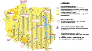 Ruch Narodowy ma szansę na pozyskanie wyborców również w zachodnich regionach kraju. INFOGRAFIKA!