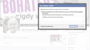 Pod naciskiem Facebook zlikwidował profil szydzący z bł. Jana Pawła II