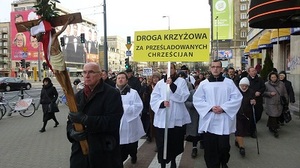 Droga Krzyżowa w intencji prześladowanych chrześcijan [ZDJĘCIA]