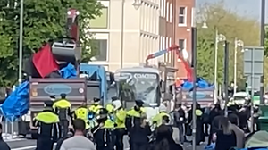 Dublin wysyłał policję i autobusy, by zlikwidować miasteczko namiotowe migrantów