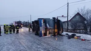 W wypadku autobusu rannych zostało 20 Ukraińców