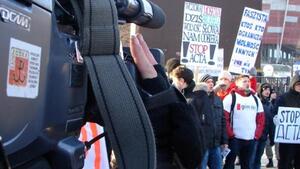 Protest ws. ACTA na Stadionie Narodowym. ZDJĘCIA!