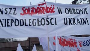 Demonstracja NSZZ Solidarność w obronie Ukrainy. ZDJĘCIA!