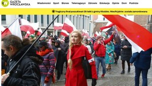 Biało-czerwone flagi we Wrocławiu. Nie chcieli brygady Azow